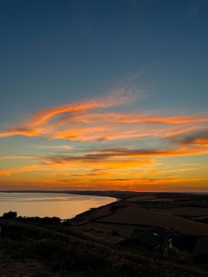 Sunset Sea View Chalet With Hot Tub Torpoint Exterior foto
