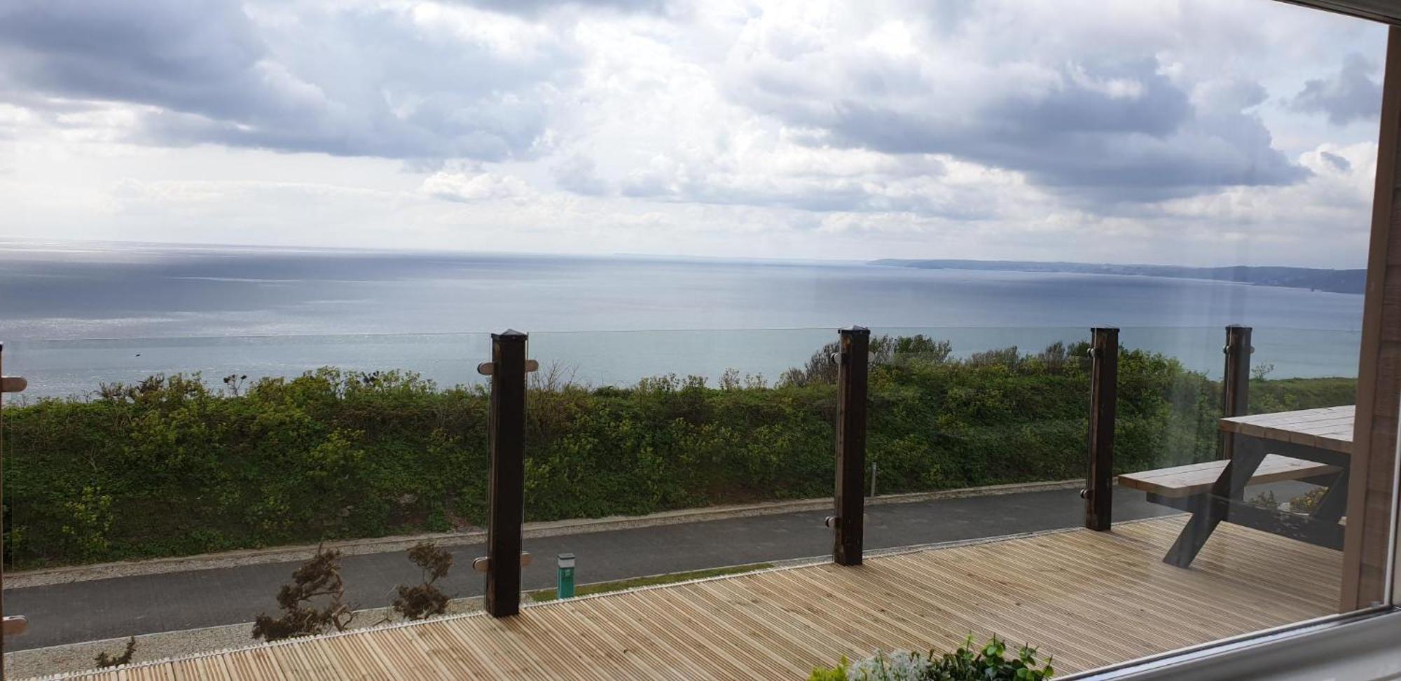 Sunset Sea View Chalet With Hot Tub Torpoint Exterior foto